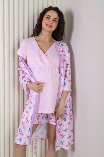 Женская пижама для беременных Колибри-4 / Разноцветная