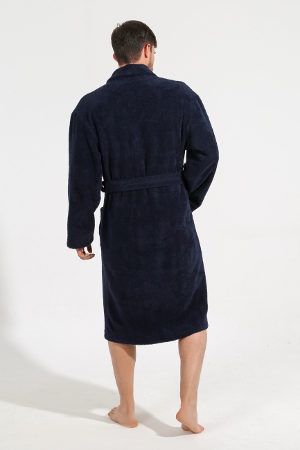 Мужской Халат Идеал-1 / Темно-синий