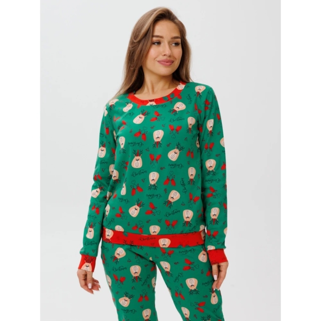 Женский костюм К-62(К) / Зеленый (варежки)