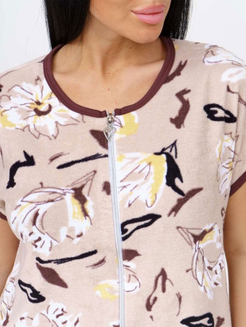 Женский халат 1800-1 / Бежевый