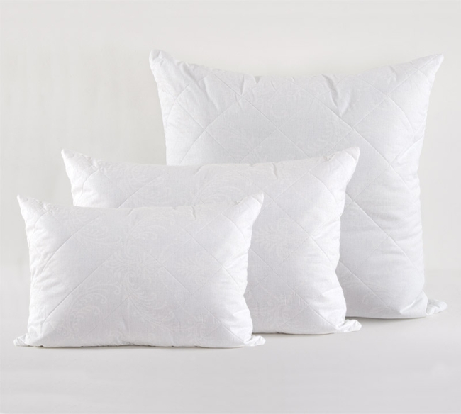 Подушка лебяжий пух перкаль двухкамерная Стеганая