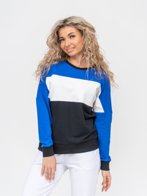 Женская толстовка 1763-3 / Синий