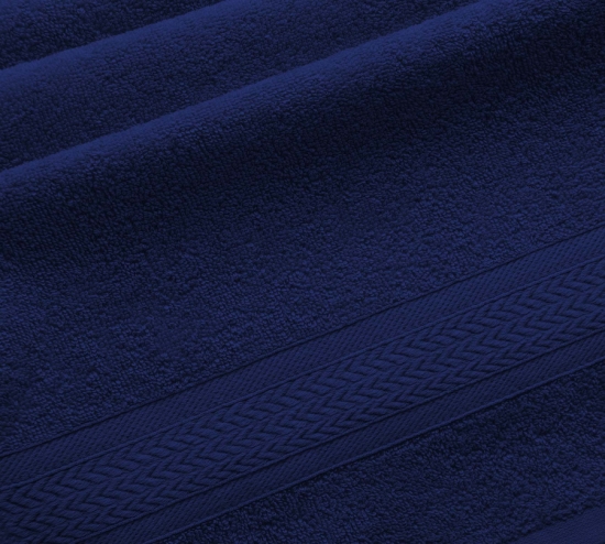 Полотенце махровое Утро Темно-синее