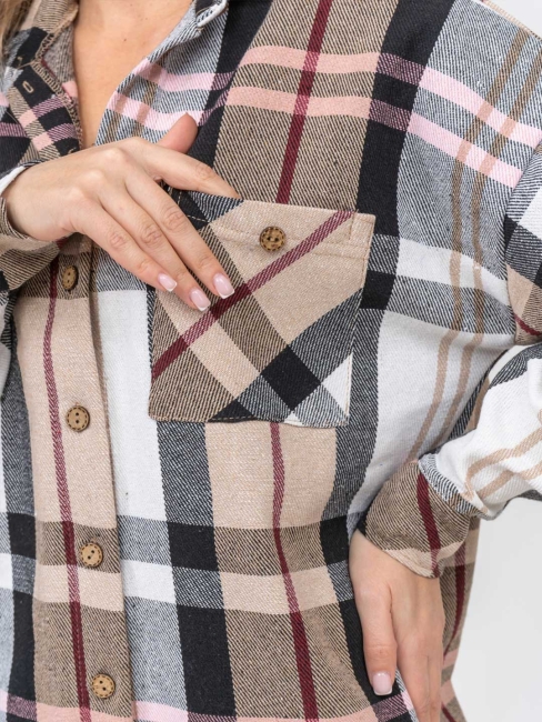 Женская рубашка 1797 / Бежевый