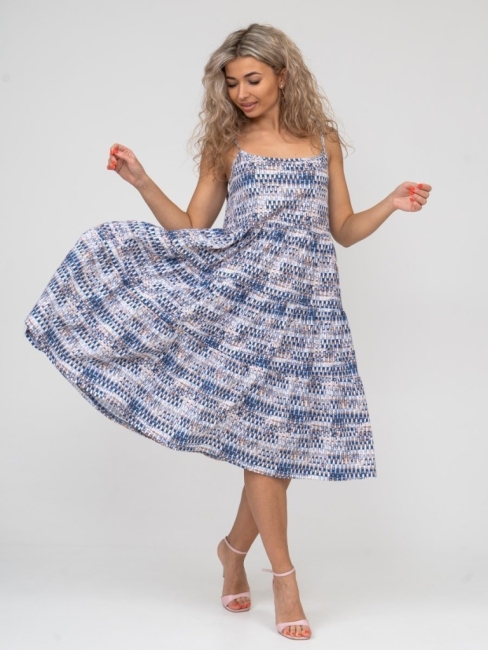 Женский сарафан 1495 / Синий