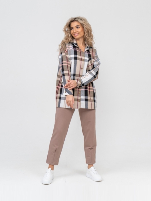 Женская рубашка 1797 / Бежевый