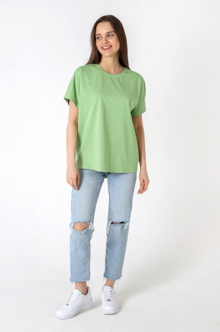 Женская футболка Гретта-3 / Зеленая
