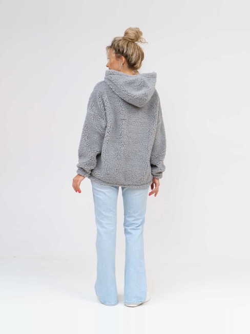 Женская толстовка 1770-4 (оверсайз) / Светло-серый