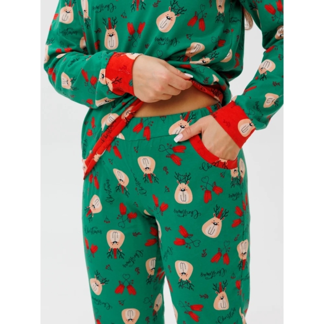 Женский костюм К-62(К) / Зеленый (варежки)