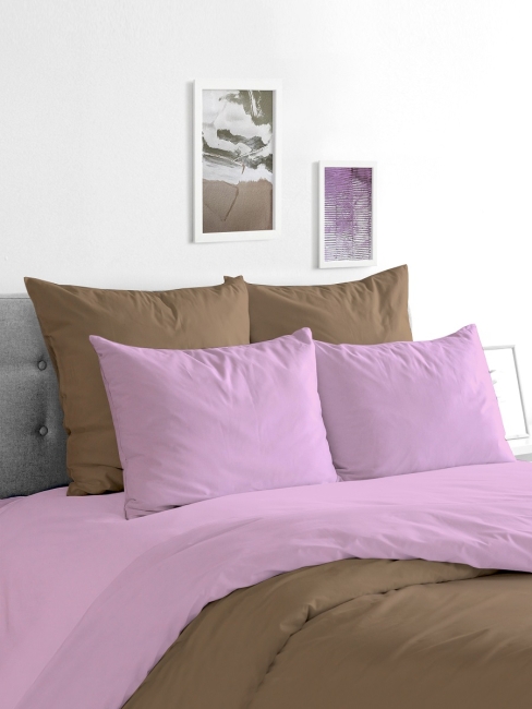 Постельное белье сатин Colors of life / Розовый фламинго