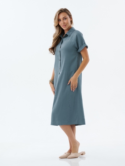 Женское платье-рубашка П479ПО / Полынь