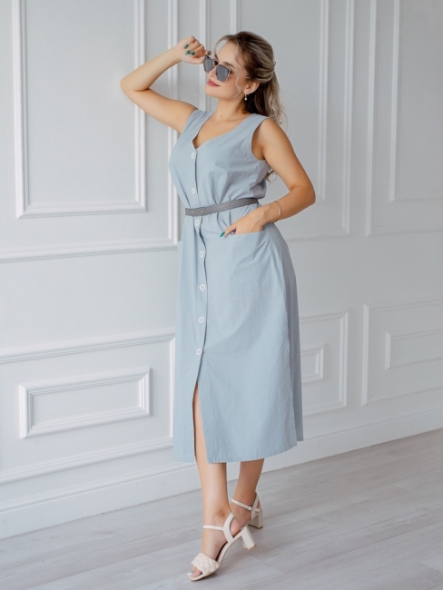 Женский Сарафан Ася серый