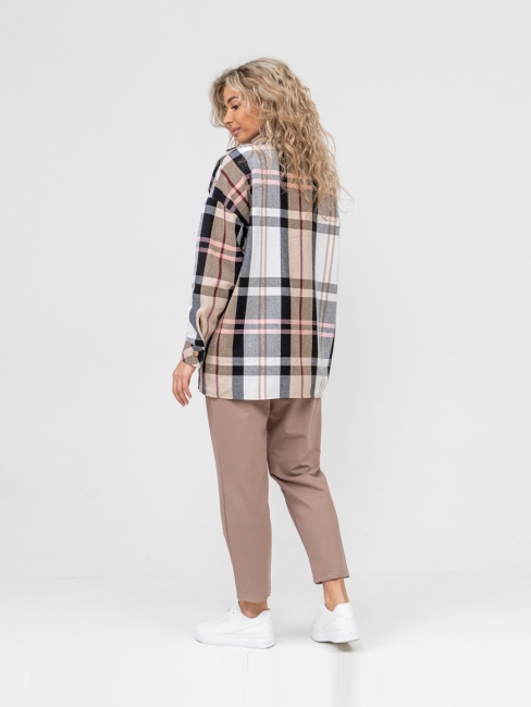 Женская рубашка 1797 / Бежевый