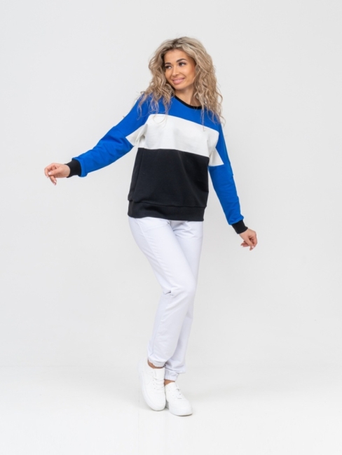 Женская толстовка 1763-3 / Синий