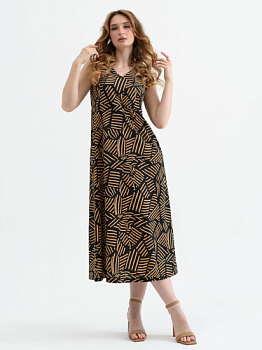 Женский сарафан &quot;Графика&quot; 2235-К / Чернильный