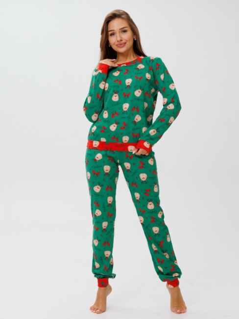 Женский костюм К-62(К) / Зеленый (варежки)