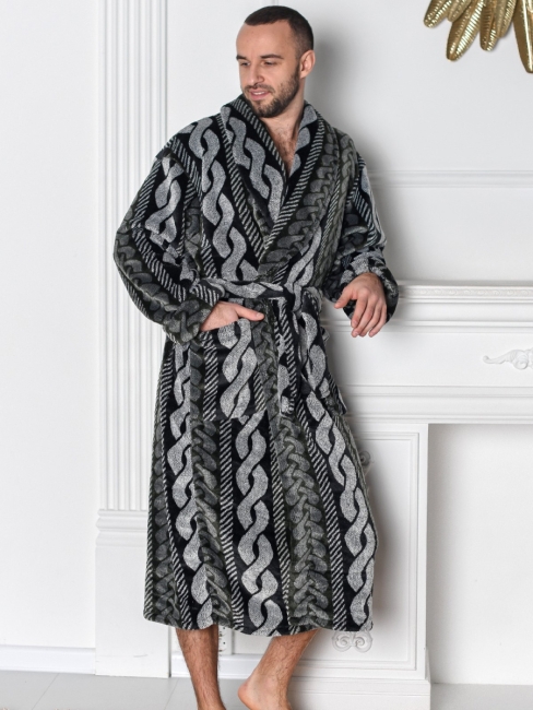 Мужской халат "Статус" 2033-Вф / Зеленый