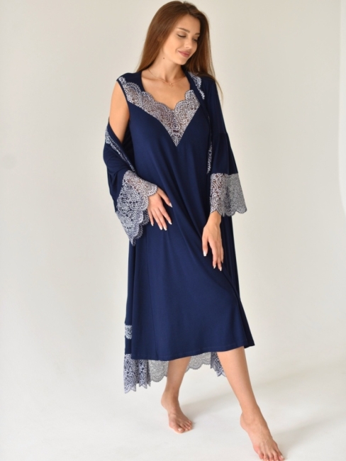 Женский Комплект Боярыня синий