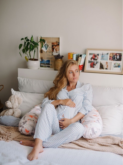 Подушка для беременных "Бумеранг-мини" лебяжий пух Подушка для беременных "Бумеранг-мини" лебяжий пух